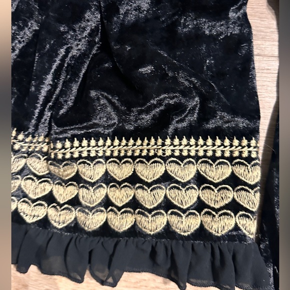 Nasty Gal Collection Velvet Embroidered Jacket. - Picture 6 of 7